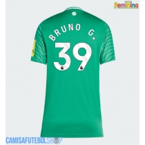 Camisa de time de futebol Newcastle United Bruno Guimaraes #39 Replicas 2º Equipamento Feminina 2025-26 Manga Curta